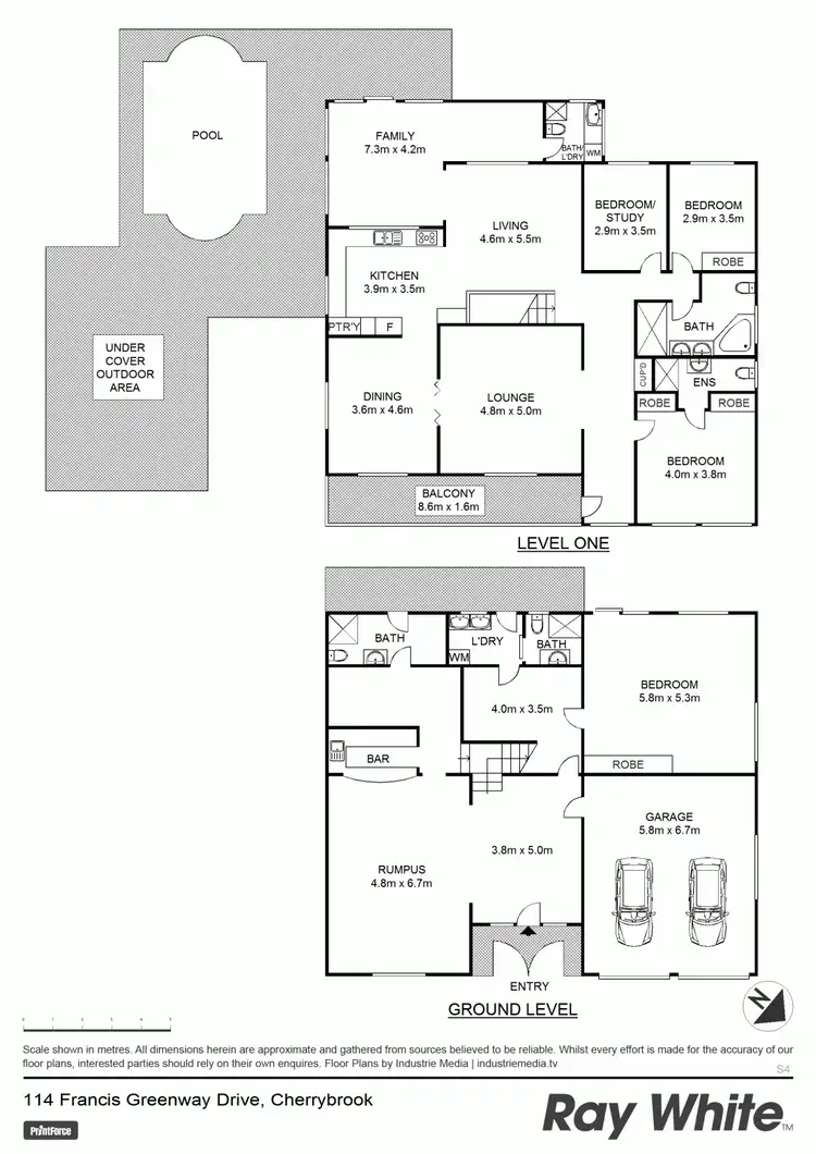 Floorplan of Homely house listing, 114 Francis Greenway Dr, Cherrybrook NSW