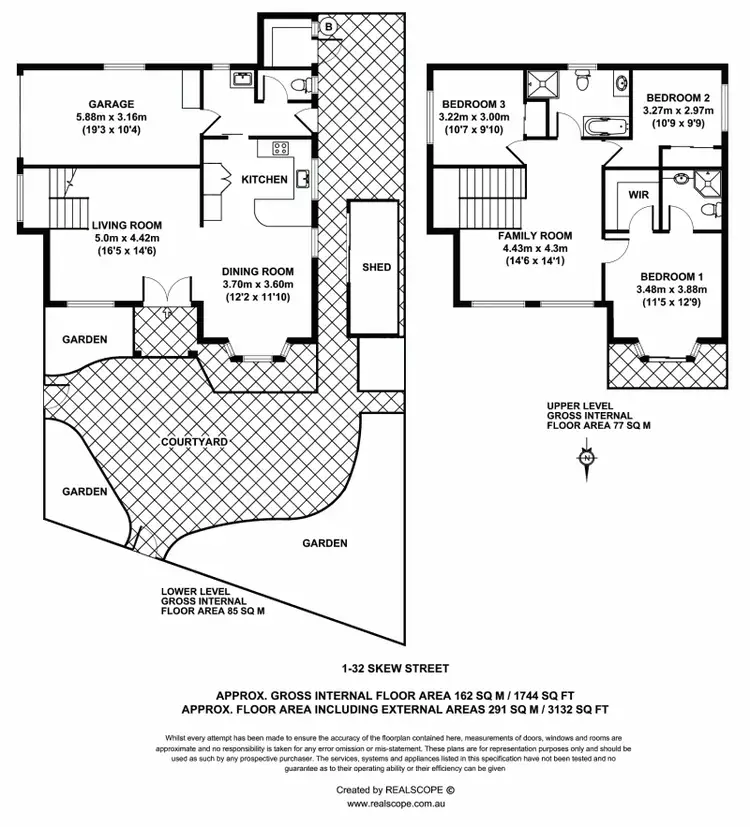 Floorplan of Homely townhouse listing, 1/32 Skew St, Sherwood QLD