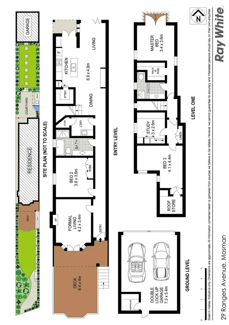 Floorplan of Homely house listing, 29 Rangers Ave (entry Bloxsome Lane via Holt Ave), Mosman NSW