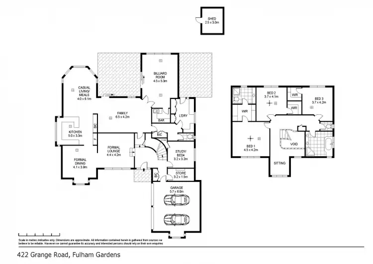 Floorplan of Homely house listing, 422 Grange Rd, Fulham Gardens SA