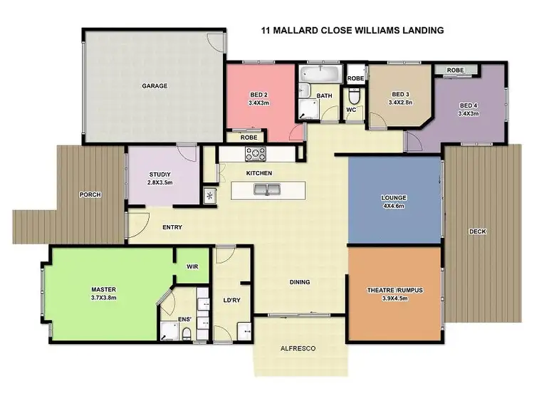 Floorplan of Homely house listing, 11 Mallard Cl, Truganina VIC