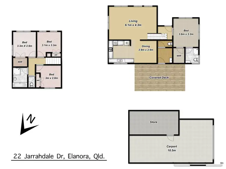 Floorplan of Homely house listing, 22 Jarrahdale Dr, Elanora QLD