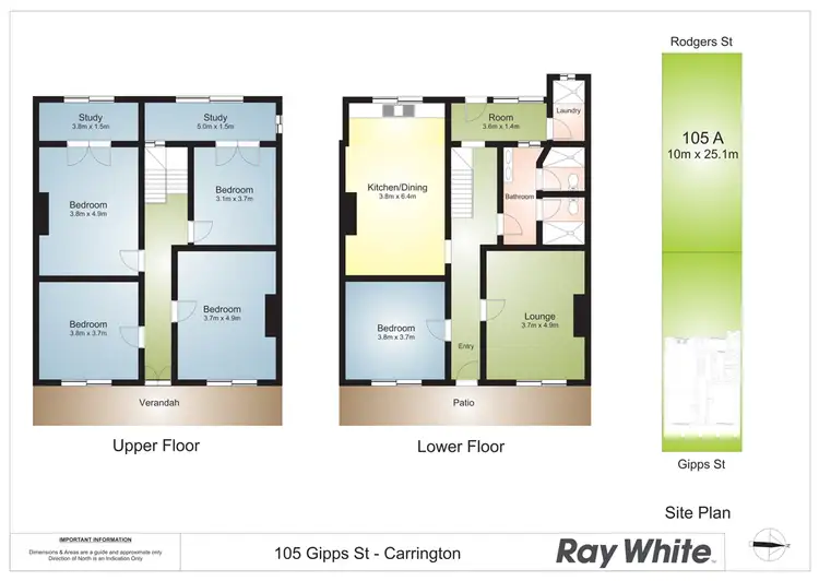 Floorplan of Homely house listing, 105 Gipps St, Carrington NSW