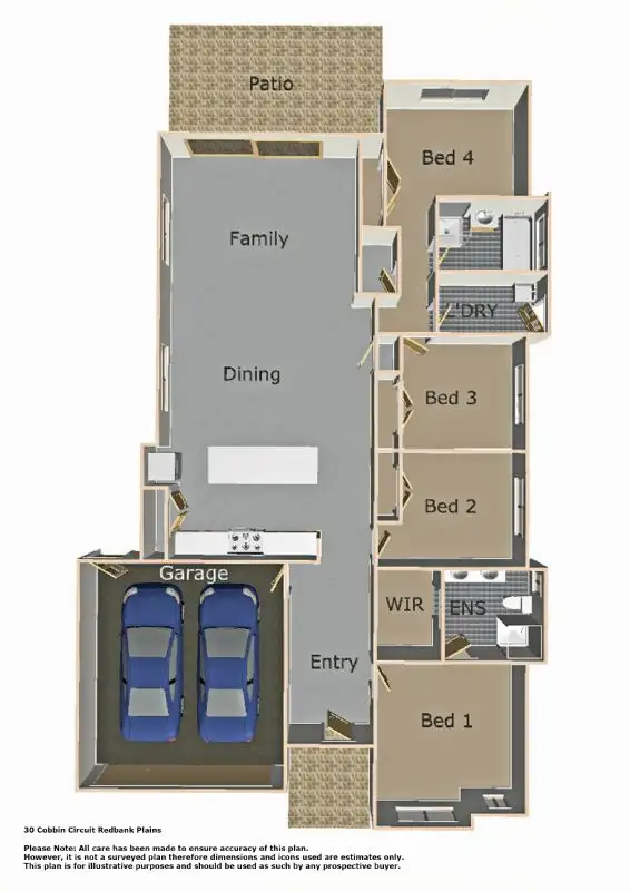 Floorplan of Homely house listing, 30 Cobbin Cct, Redbank Plains QLD