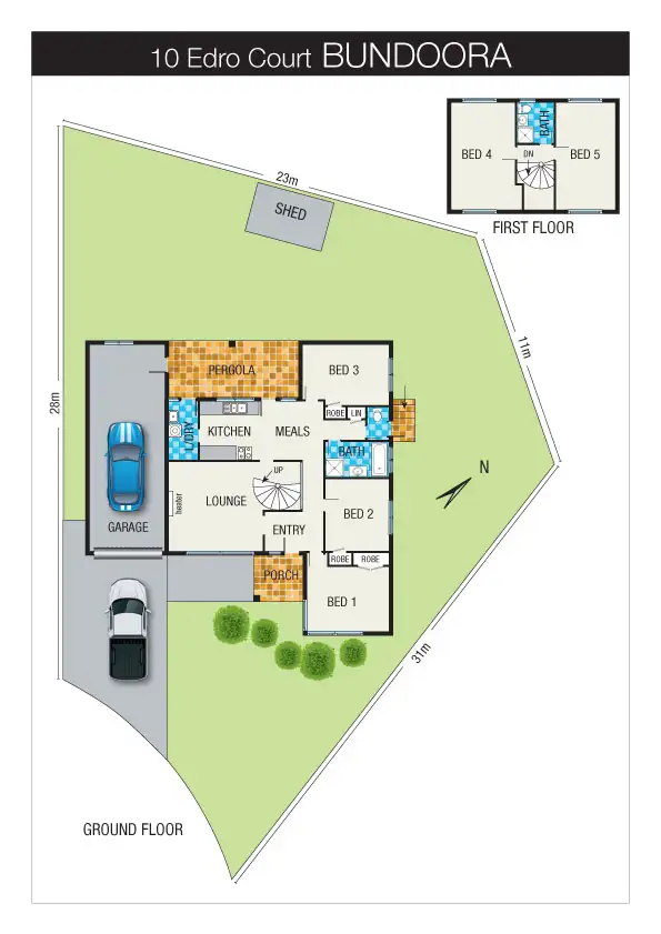 Floorplan of Homely house listing, 10 Edro Ct, Bundoora VIC