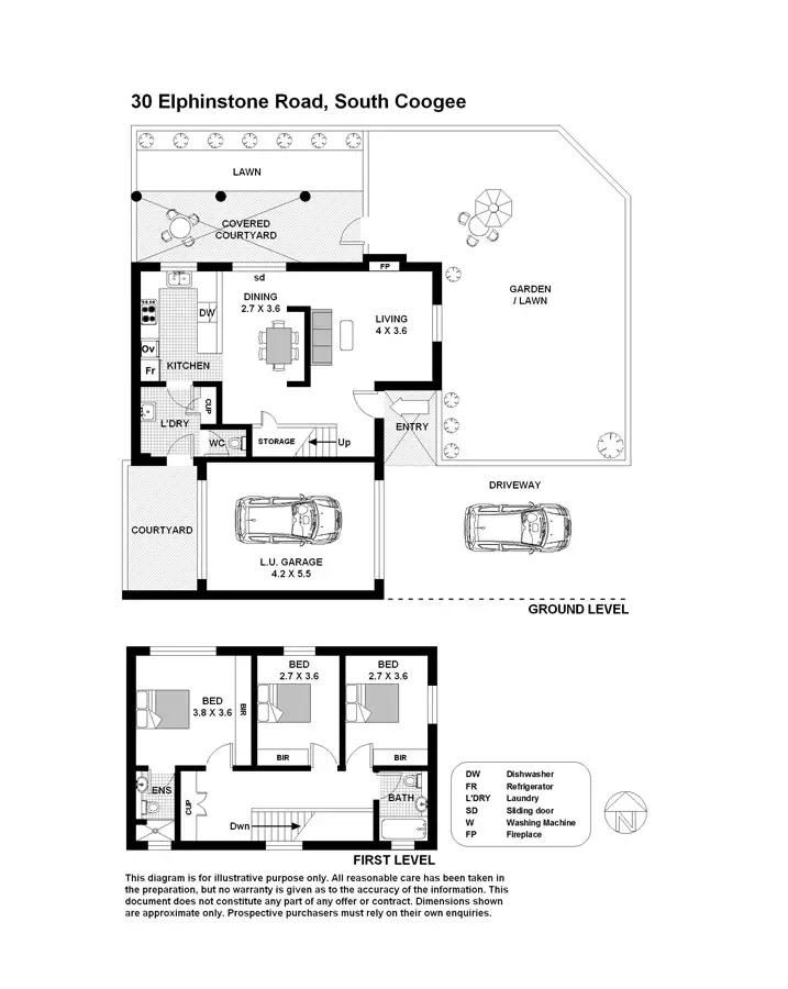 Floorplan of Homely house listing, 30 Elphinstone Rd, South Coogee NSW