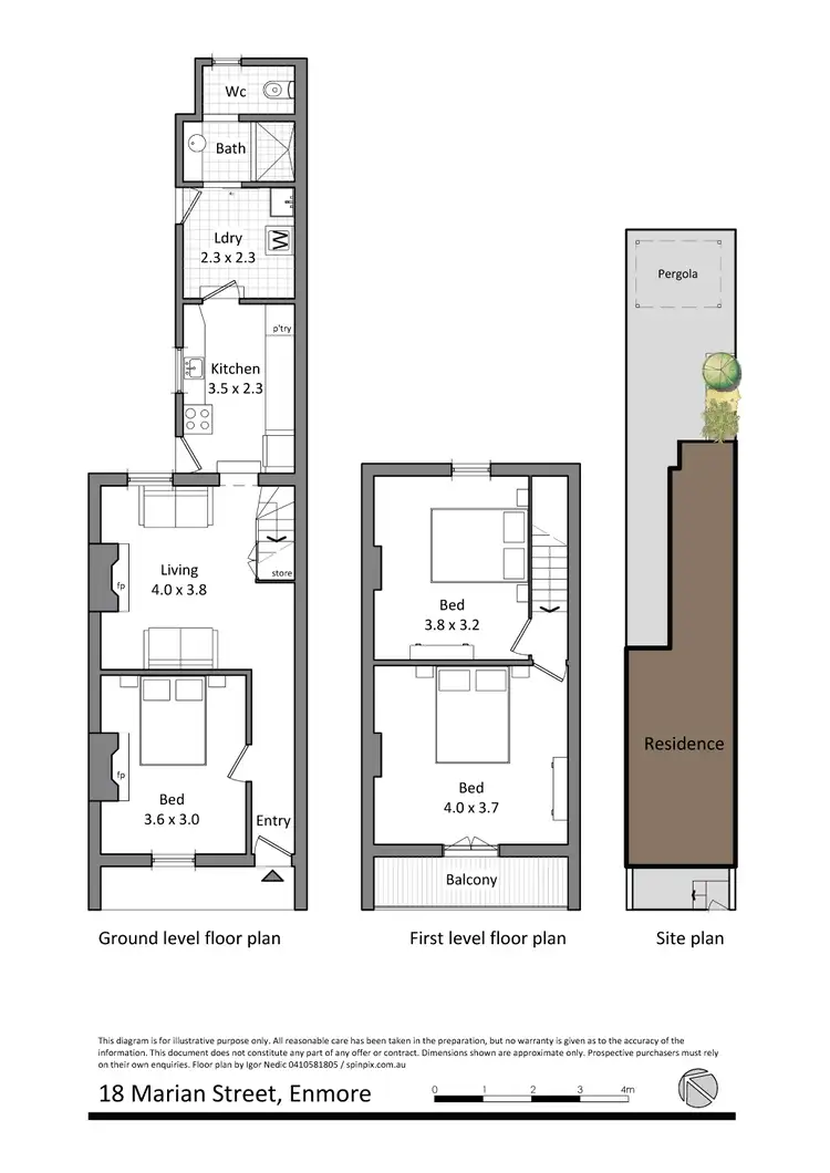 Floorplan of Homely house listing, 18 Marian St, Enmore NSW