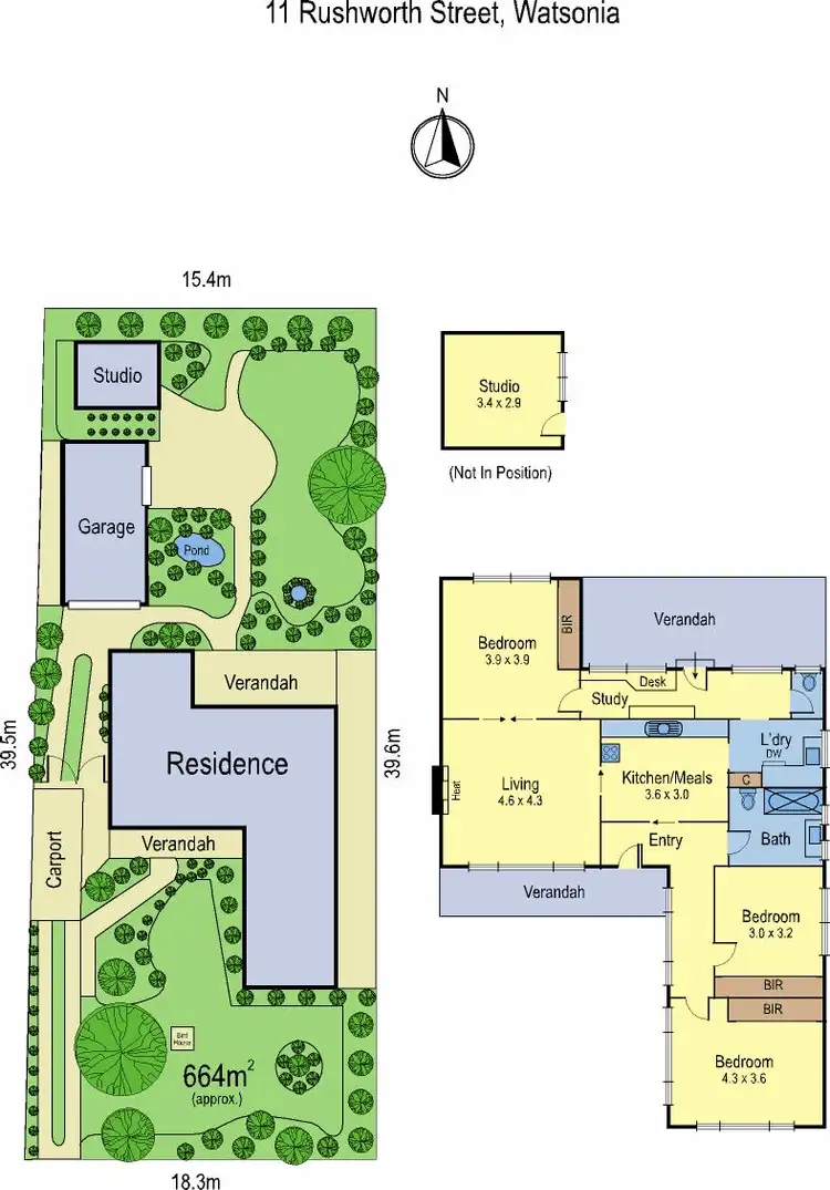 Floorplan of Homely house listing, 11 Rushworth St, Watsonia VIC