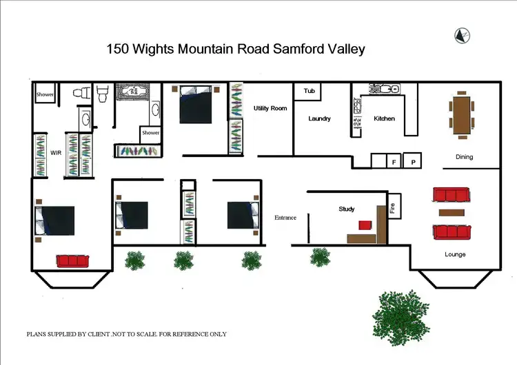 Floorplan of Homely house listing, 150 Wights Mountain Rd, Samford Valley QLD
