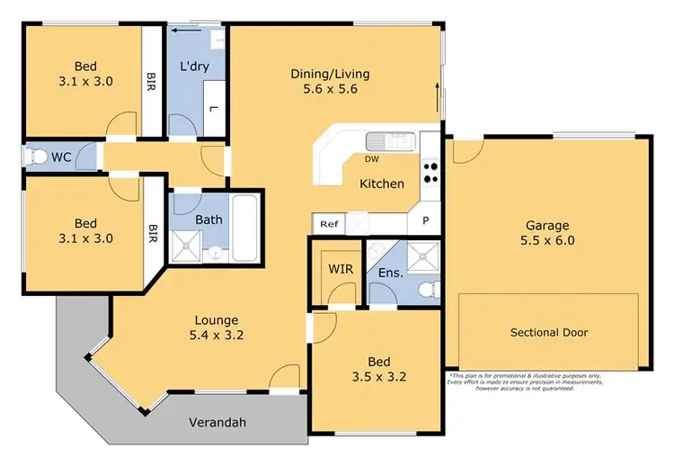 Floorplan of Homely house listing, 8 Jackson Ct, Grovedale VIC