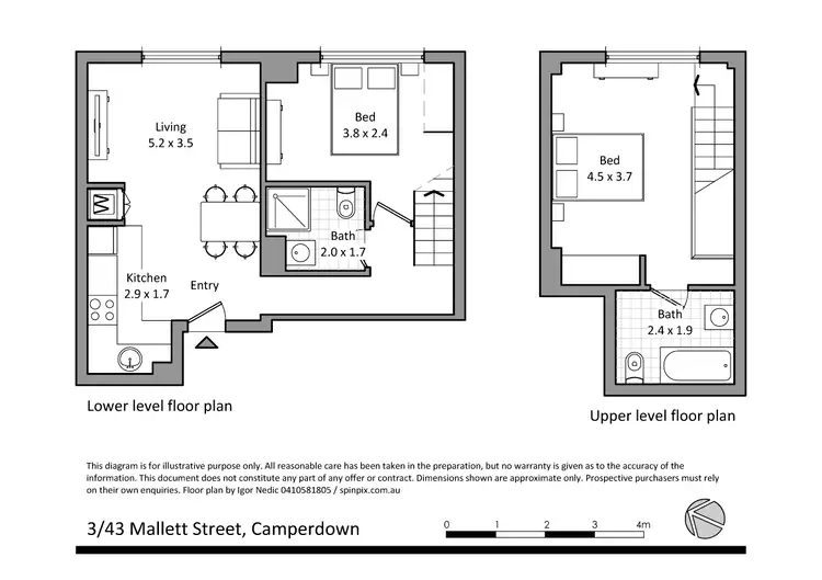 Floorplan of Homely apartment listing, 3/43-57 Mallett St, Camperdown NSW