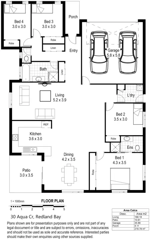 Floorplan of Homely house listing, 30 Aqua Crst, Redland Bay QLD