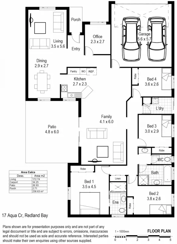 Floorplan of Homely house listing, 17 Aqua Crst, Redland Bay QLD