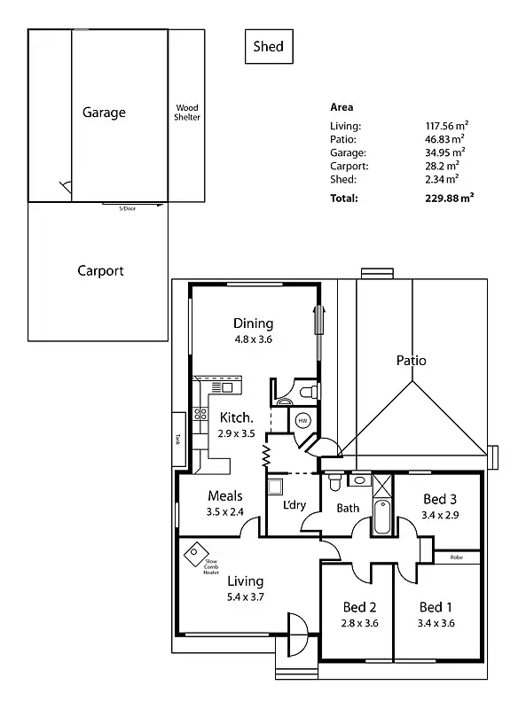 Floorplan of Homely house listing, 9 Cedar Gr, Mount Barker SA