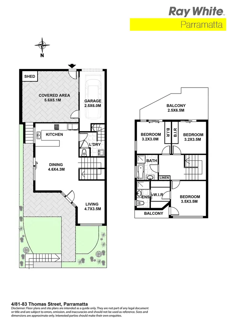Floorplan of Homely townhouse listing, 4/81-83 Thomas St, Parramatta NSW