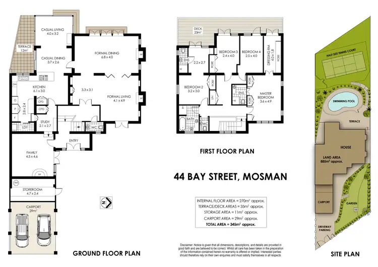 Floorplan of Homely house listing, 44 Bay St, Mosman NSW