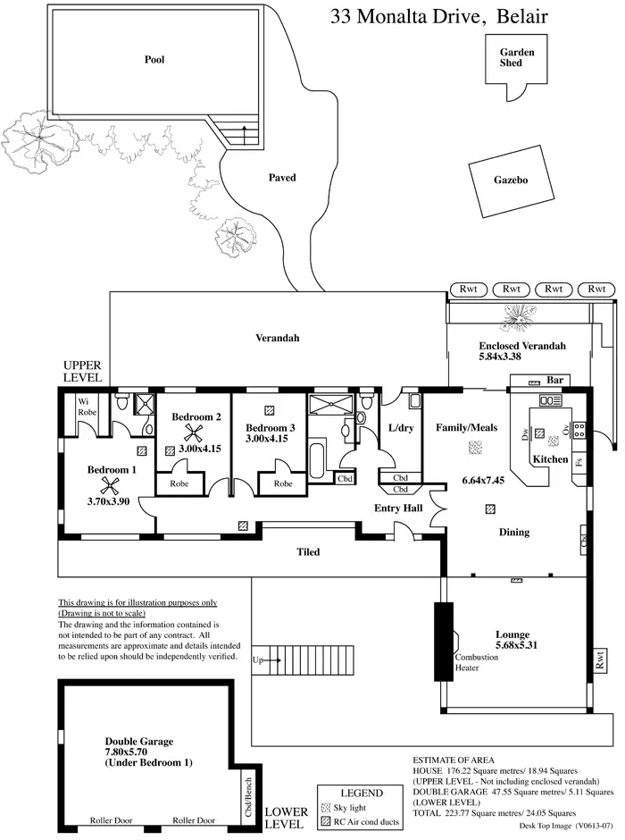 Floorplan of Homely house listing, 33 Monalta Dr, Belair SA