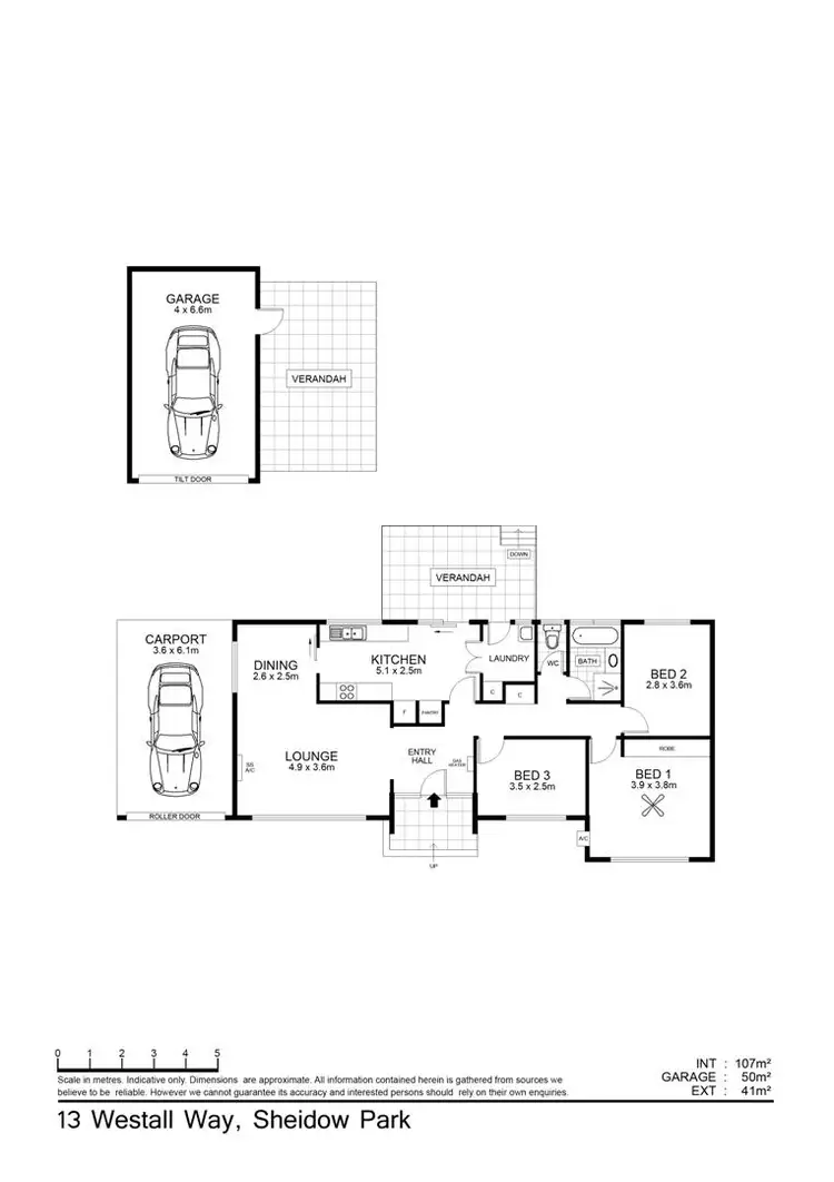 Floorplan of Homely house listing, 13 Westall Way, Sheidow Park SA