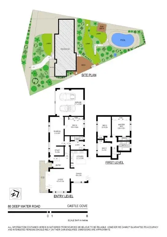 Floorplan of Homely house listing, 86 Deepwater Rd, Castle Cove NSW