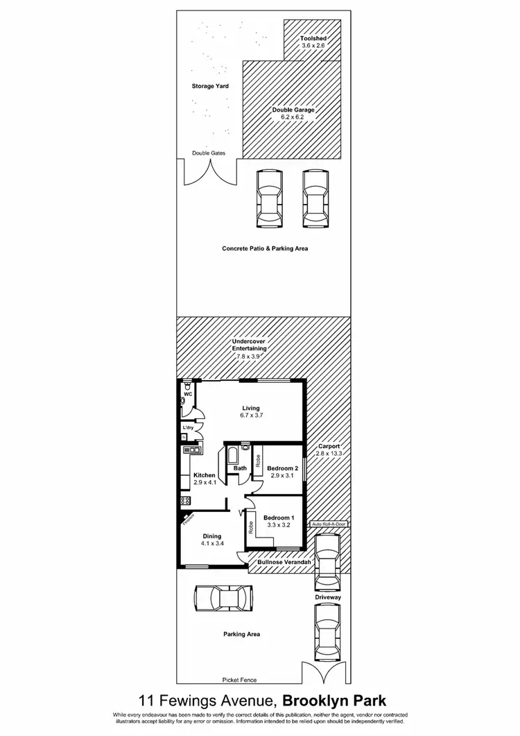 Floorplan of Homely house listing, 7 Fewings Ave, Brooklyn Park SA