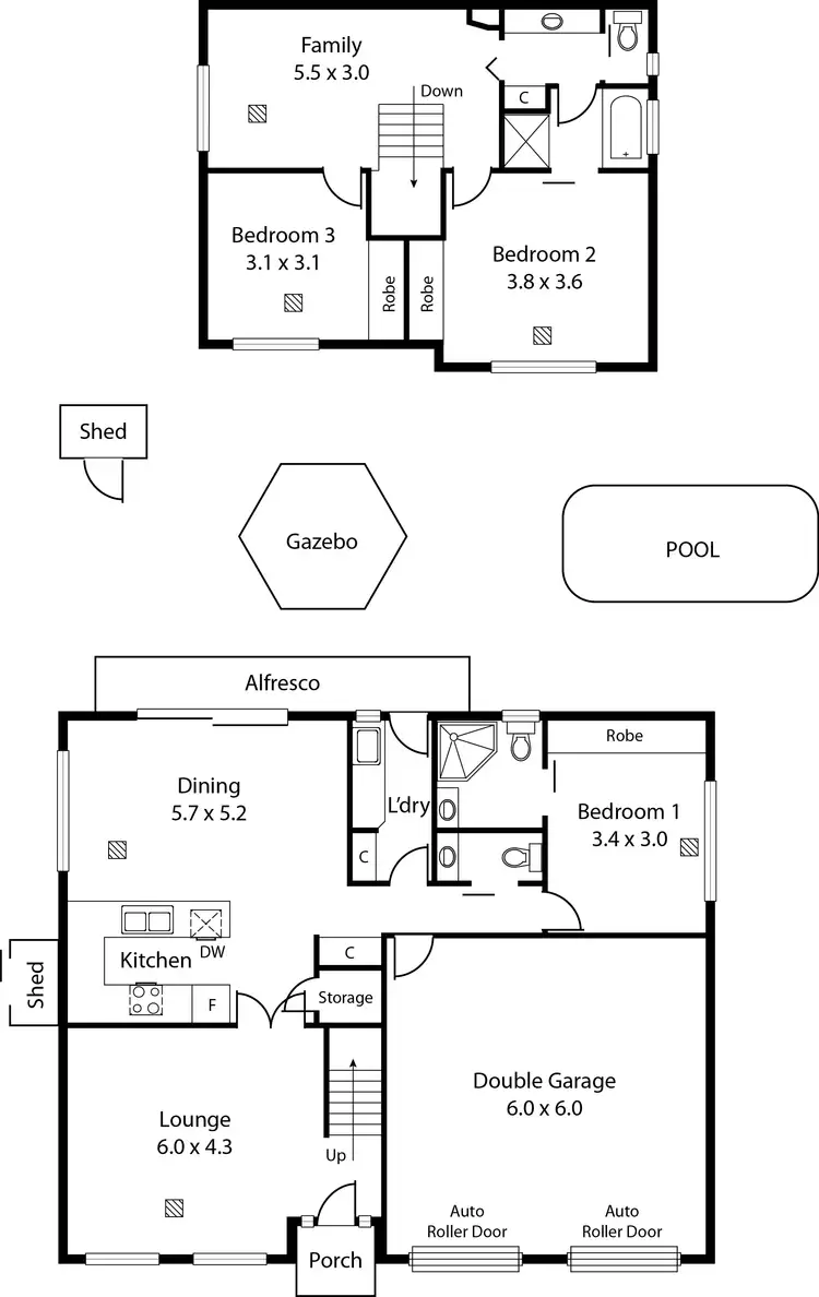 Floorplan of Homely house listing, 22B Carlisle St, Camden Park SA