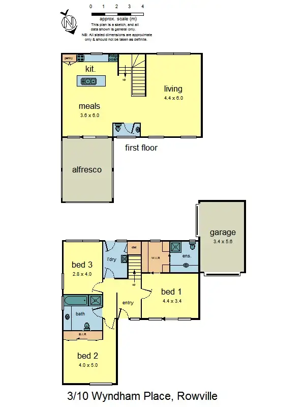 Floorplan of Homely house listing, 3/10 Wyndham Pl, Rowville VIC