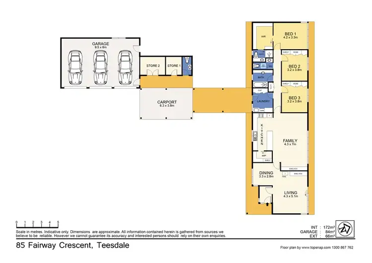 Floorplan of Homely house listing, 85 Fairway Cres, Teesdale VIC