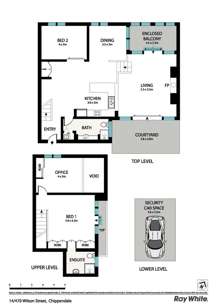Floorplan of Homely apartment listing, 14/470 Wilson St, Chippendale NSW
