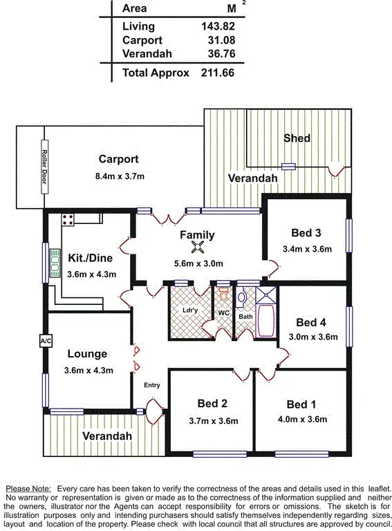 Floorplan of Homely house listing, 8  South St, Hectorville SA