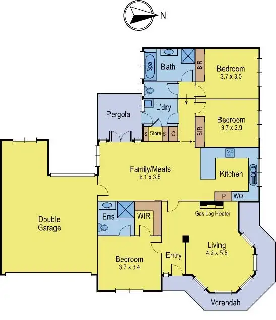 Floorplan of Homely house listing, 2 Pit St, Grovedale VIC
