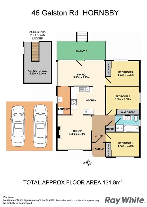 Floorplan of Homely house listing, 46 Galston Rd, Hornsby NSW