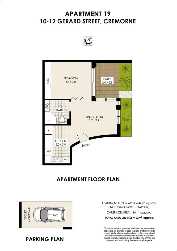 Floorplan of Homely apartment listing, 19/10-12 Gerard St, Cremorne NSW
