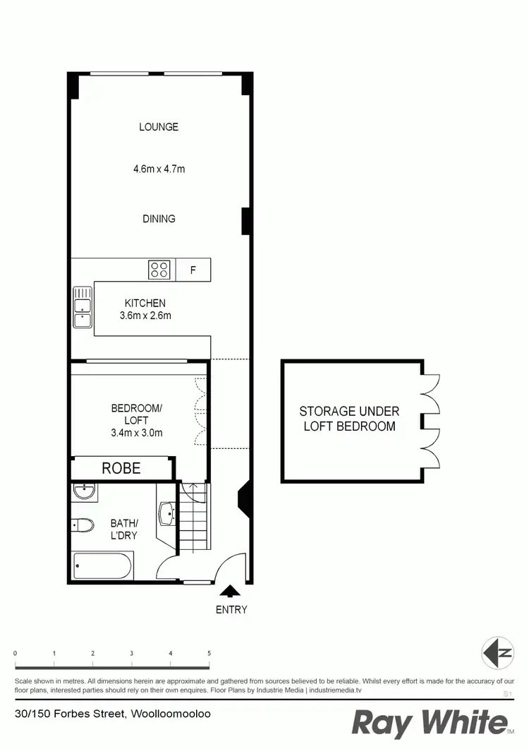 Floorplan of Homely apartment listing, 30/150 Forbes St, Woolloomooloo NSW