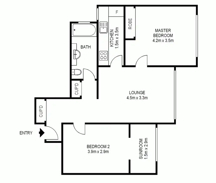 Floorplan of Homely apartment listing, 66/17 Elizabeth Bay Rd, Elizabeth Bay NSW