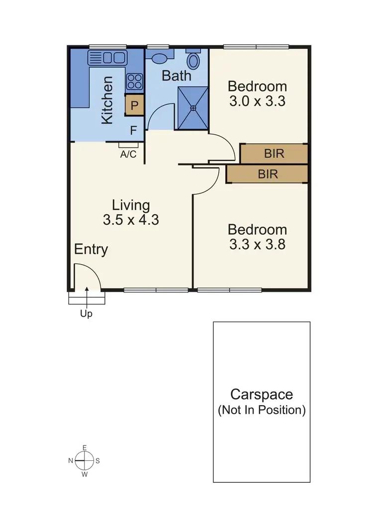 Floorplan of Homely unit listing, 9/72-74 Carlisle St, St Kilda VIC