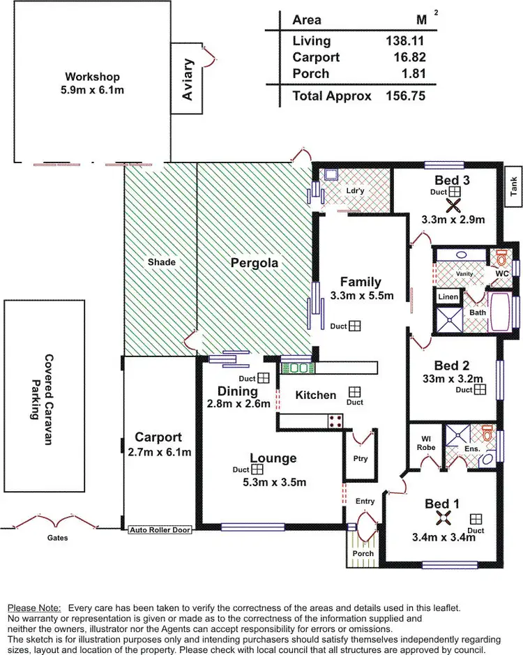 Floorplan of Homely house listing, 9 Marrington Cct, Morphett Vale SA