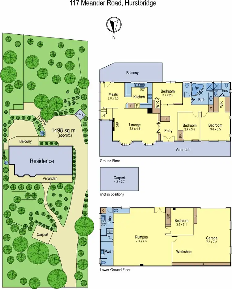 Floorplan of Homely house listing, 117 Meander Rd, Hurstbridge VIC