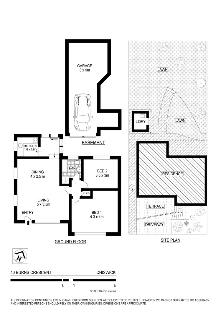 Floorplan of Homely house listing, 40 Burns Cres, Chiswick NSW