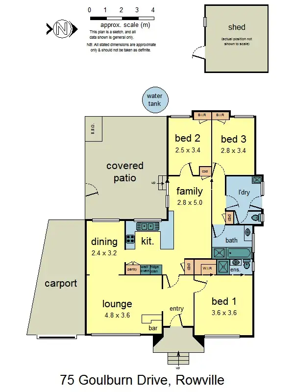 Floorplan of Homely house listing, 75 Goulburn Dr, Rowville VIC