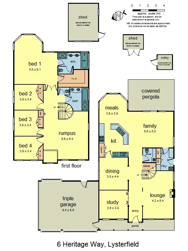 Floorplan of Homely house listing, 6 Heritage Way, Lysterfield VIC