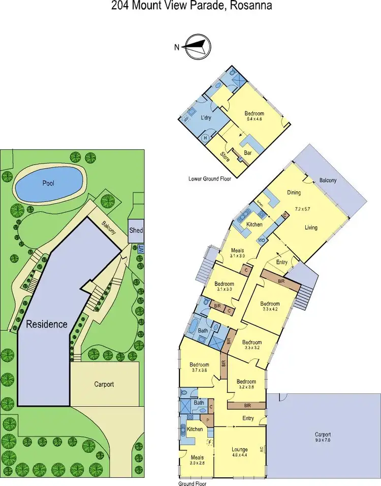 Floorplan of Homely house listing, 204 Mountain View Pde, Rosanna VIC
