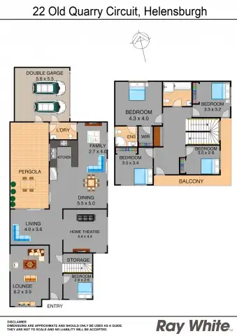 Floorplan of Homely house listing, 22 Old Quarry Cct, Helensburgh NSW
