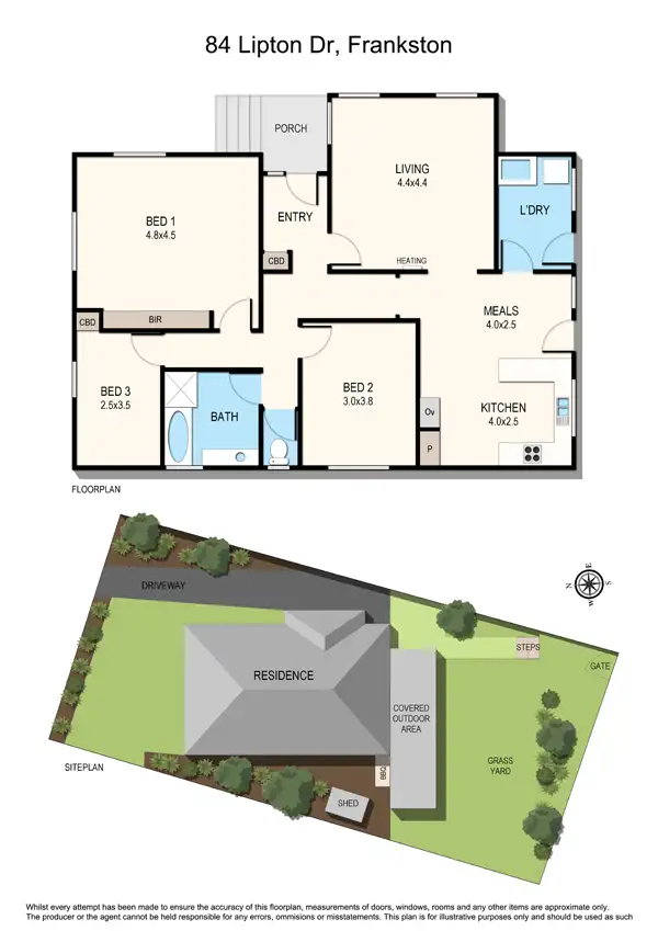 Floorplan of Homely house listing, 84 Lipton Dr, Frankston VIC