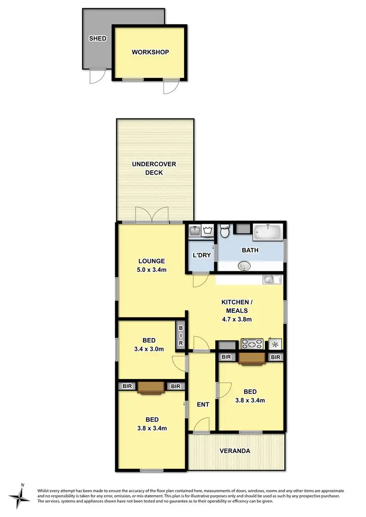 Floorplan of Homely house listing, 20 Clarendon St, Newtown VIC
