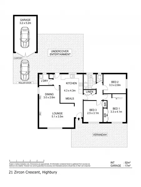 Floorplan of Homely house listing, 21 Zircon Cres, Highbury SA