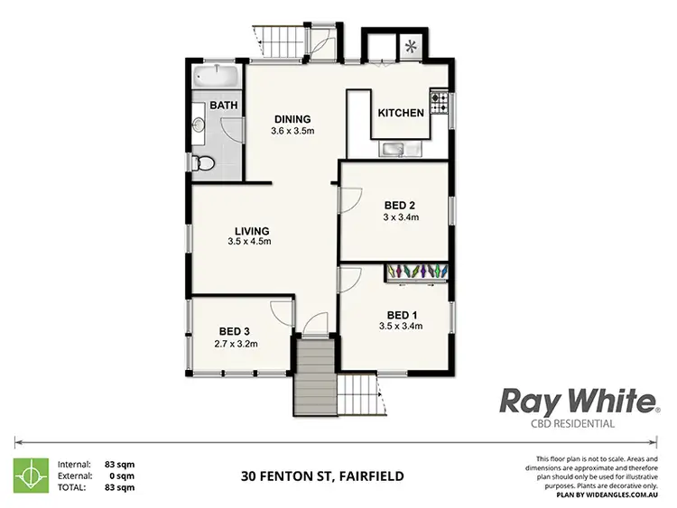 Floorplan of Homely house listing, 30 Fenton St, Fairfield QLD