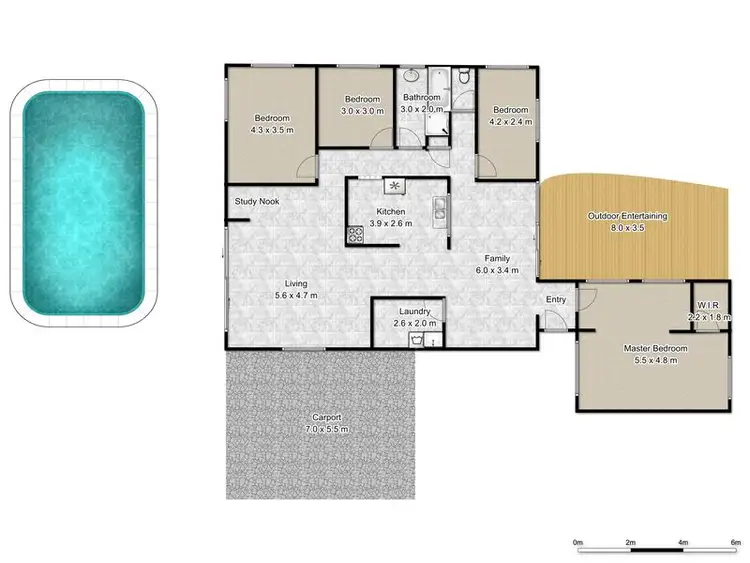 Floorplan of Homely house listing, 24 Cuba Ave, Palm Beach QLD