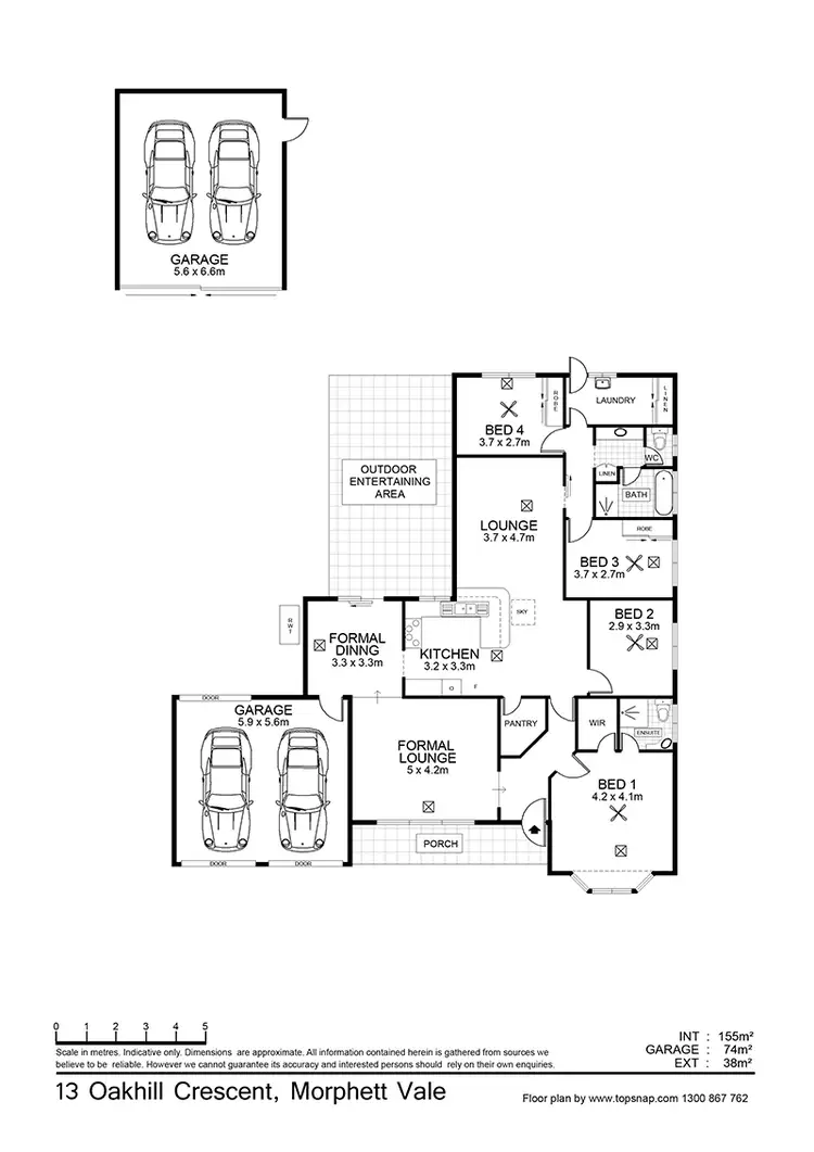 Floorplan of Homely house listing, 13 Oakhill Cres, Morphett Vale SA