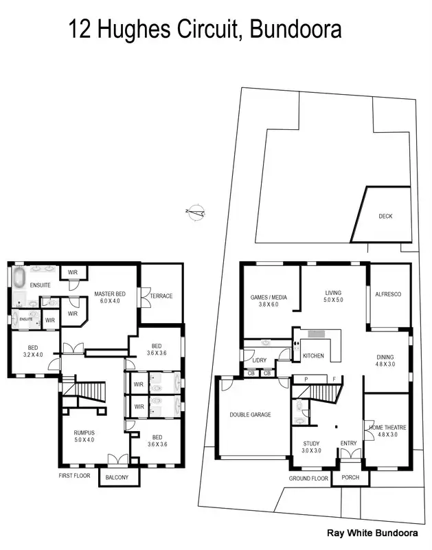 Floorplan of Homely house listing, 12 Hughes Cct, Bundoora VIC