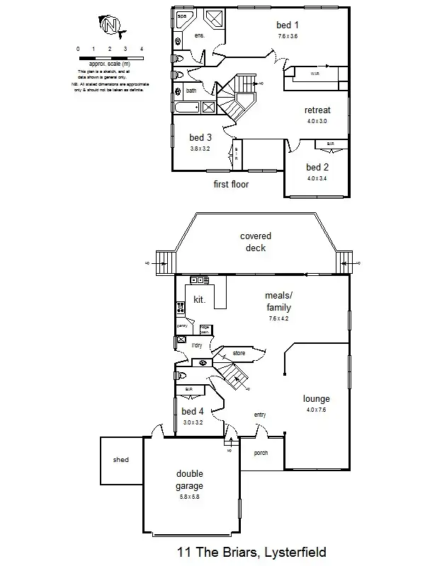Floorplan of Homely house listing, 11 The Briars, Lysterfield VIC